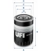 Olejový filter UFI OEM FILTERS SPA 23.417.00