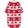 Nórsky sveter pre domáce zvieratá, červeno-biely, XXL