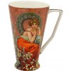 HOME ELEMENTS Porcelánový hrnček 500 ml, Mucha tmavý