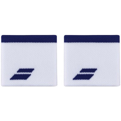 Potítka Babolat Logo Wristband White/Sodalite Blue