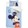 DETEXPOL Obliečky do postieľky Mickey Cool blue Bavlna, 100/135, 40/60 cm