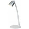 LUCIDE 18660/05/31 LUDO stolové svietidlo LED 4,5W/350lm 3000K biela, strieborná