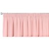 Dekoria Krátky záves na riasiacej páske, púdrovo ružová, 130 x 40 cm, Loneta, 133-39