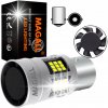 LED ŽIAROVKA P21W BA15S 1156 CANBUS FAN-CAN MAGALL BIELA SILNÉ DRL SPÄTNÝ CHOD