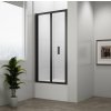 Polysan DEEP BLACK sprchové dvere skladacie 1000x1650mm, číre sklo MD1910B