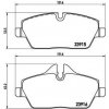 Sada brzdových platničiek kotúčovej brzdy BREMBO P 06 034