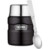Thermos Style termoska se skládací lžící a šálkem 470 ml matně černá
