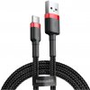 Dátový kábel Baseus Cafule USB/USB-C 2A, 3m čierno-červený