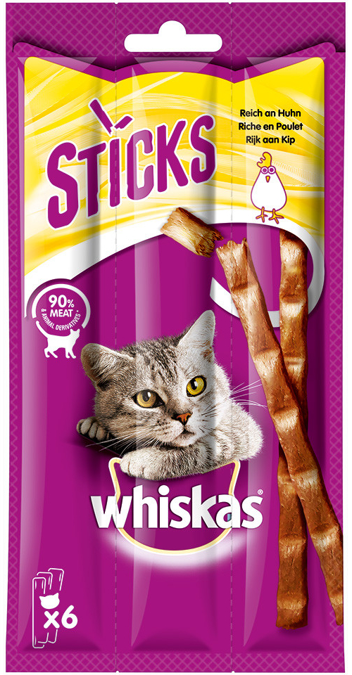 Whiskas Sticks kuracie 14 x 36 g