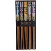 Tokyo Design Studio Čínske paličky set 5 párov farebné znaky
