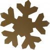 DECOLED 2D Kovová vločka zlatá priemer 20 cm