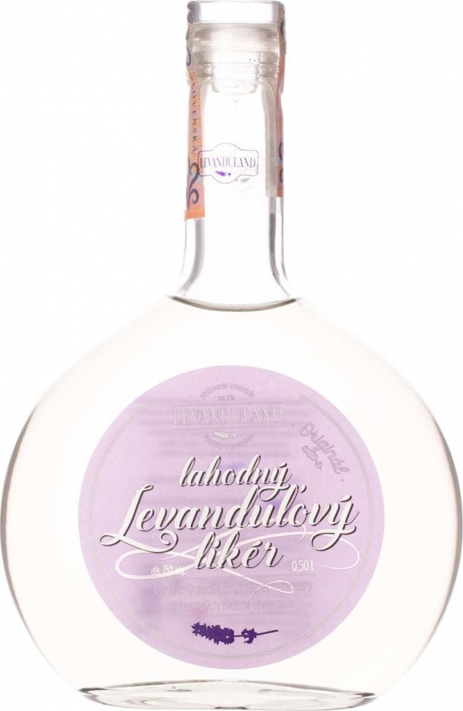 Levanduland Levanduľový likér 25% 0,5 l (čistá fľaša)