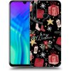 Picasee silikónový čierny obal pre Honor 20 Lite - Christmas