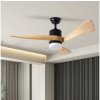 ZEVENTI ZEVENTI - LED stropný ventilátor NATURITO LED/18W/230V Wi-Fi Tuya čierny/dub + D ZV0036 + záruka 3 roky zadarmo + záruka 3 roky zadarmo