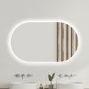 Oválne LED zrkadlo do kúpeľne s osvetlením Ambiente Oval 120 x 70 cm 411-477