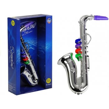 Mamido hudobný nástroj saxofón strieborný