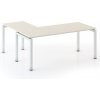 Rohový kancelársky stôl PRIMO SQUARE, 180x180 cm, breza