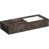Kompaktná doska pod umývadlo s umývadlom Intedoor TRENTA Compact imitácia bridlice x 90 cm až 160 cm x 50 cm S výrezom