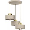 Luminex | Luster na lanku MARTI 3xE27/15W/230V béžová/zlatá | LU9932