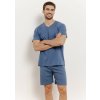 TARO Pánske pyžamo Henry3397 ss51-modrá M