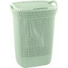 koš 57l na použité prádlo,bílý KNIT