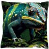 Obliečka na vankúš 40x40 s velúrovým zipsom - Chameleon