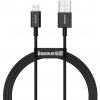 Baseus CALYS-A01 Superior Fast Charging Datový Kabel USB to Lightning 2.4A 1m Black 6953156205406