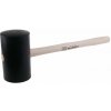 Kinekus Kladivo gumové, 3000g/115mm, čierne, PROFI, drevená násada