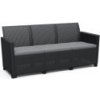 Allibert CLAIRE 3 SEATERS SOFA-grafit