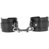 Kink - Wrist Restraints-Single Rivet Row and Big Buckle Black Adjustable 17-28 cm X 5 cm