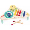 GIOIA - Hudobný stolček - bubon, činely a xylofón
