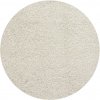AladinWorld Expres , Kusový koberec Velur Ultra biely kruh, 400x400 (priemer) kruh, biela, obývacia izba