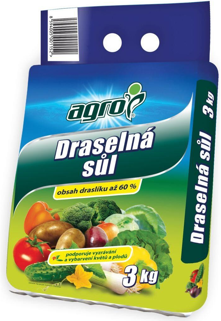 Agro hnojivo Draselná sůl 3 kg