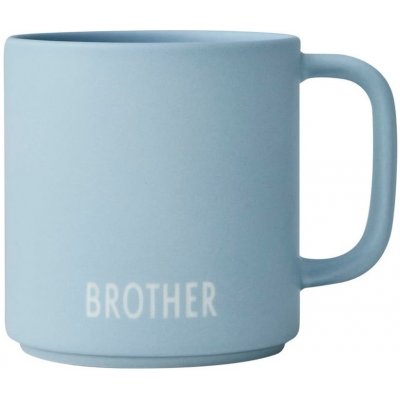 Design Modrý porcelánový hrnček Brother Letters 175 ml