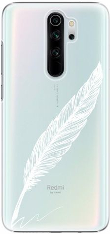 Púzdro iSaprio - Writing By Feather Xiaomi Redmi Note 8 Pro biele