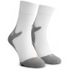 Špeciálne stredne hrejivé ponožky so zosilnenou špičkou a pätou Rogelli COOLMAX RUN, bielo-šedé 36-39