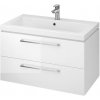Kúpeľňová skrinka s umývadlom Cersanit LARA 79,4x46x44,7 cm biela lesk S801-149-DSM