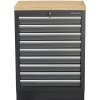 Matabro SET-CA01064, Dielenská skrinka s drevenou pracovnou doskou | 9 šuplíkov | 680x465x950 mm