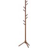 ČistéDrevo Drevený stojanový vešiak 175 cm - hnedý