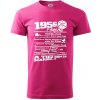 1956 v kocke - Klasické pánske tričko vyššej gramáže - 2XL ( Purpurová )