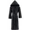 Soft Cotton Unisex župan s kapucňou antracit