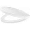Gamma Trigo D3, toaletné WC sedátko 445(485)x370mm z polypropylénu s pomalým zatváraním, biela, GMA-D3