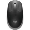 Logitech M190/Kancelářská/Optická/1 000 DPI/Bezdrátová USB/Šedá 910-005906