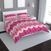 Sablio Obliečky Striedajúce ružové pletenie - 140x220 / 90x70
