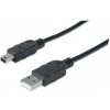 MANHATTAN USB kábel 2.0 Kábel A-mini B 1,8 m 333375 Manhattan
