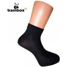 Bambox BX-ANKLE kotníkové bambusové ponožky Černá
