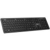 C-TECH klávesnica KB-115 bezdrôtová 2.4Ghz USB, slim, CZ/SK, čierna