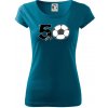 Futbal okrúhle narodeniny 50 - Dámske tričko Pure - XS ( Petrolejová )