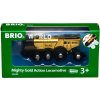 Vláčik Brio World 33630 Mohutná zlatá akčná lokomotíva na batérie (7312350336306)