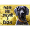 Pozorpes.sk, výstražná tabuľka (Nemecká Doga)